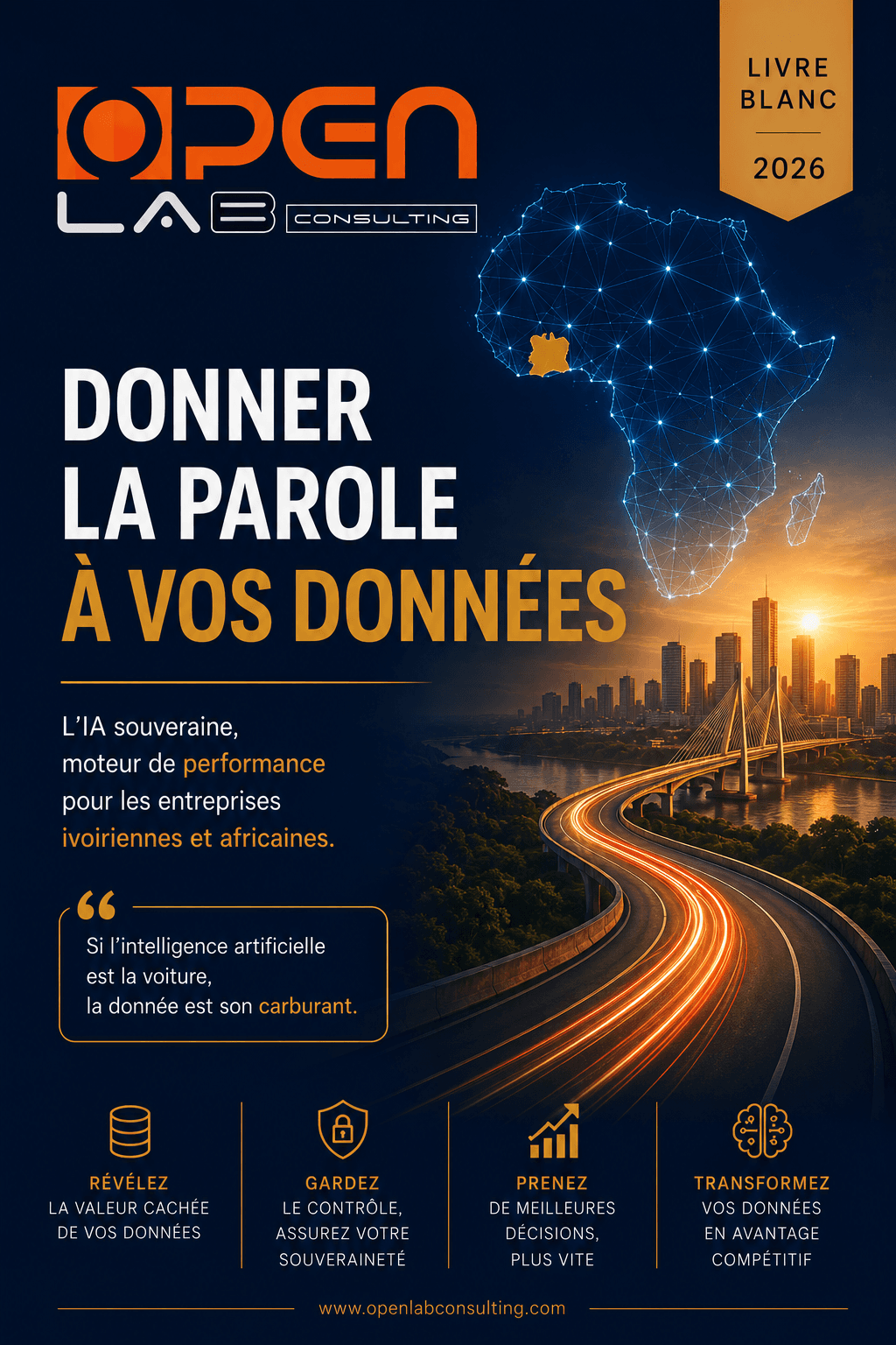 Couverture du livre blanc « Donnez la parole à vos données : Bâtir une IA souveraine et verticale à partir de vos propres données »